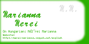 marianna merei business card